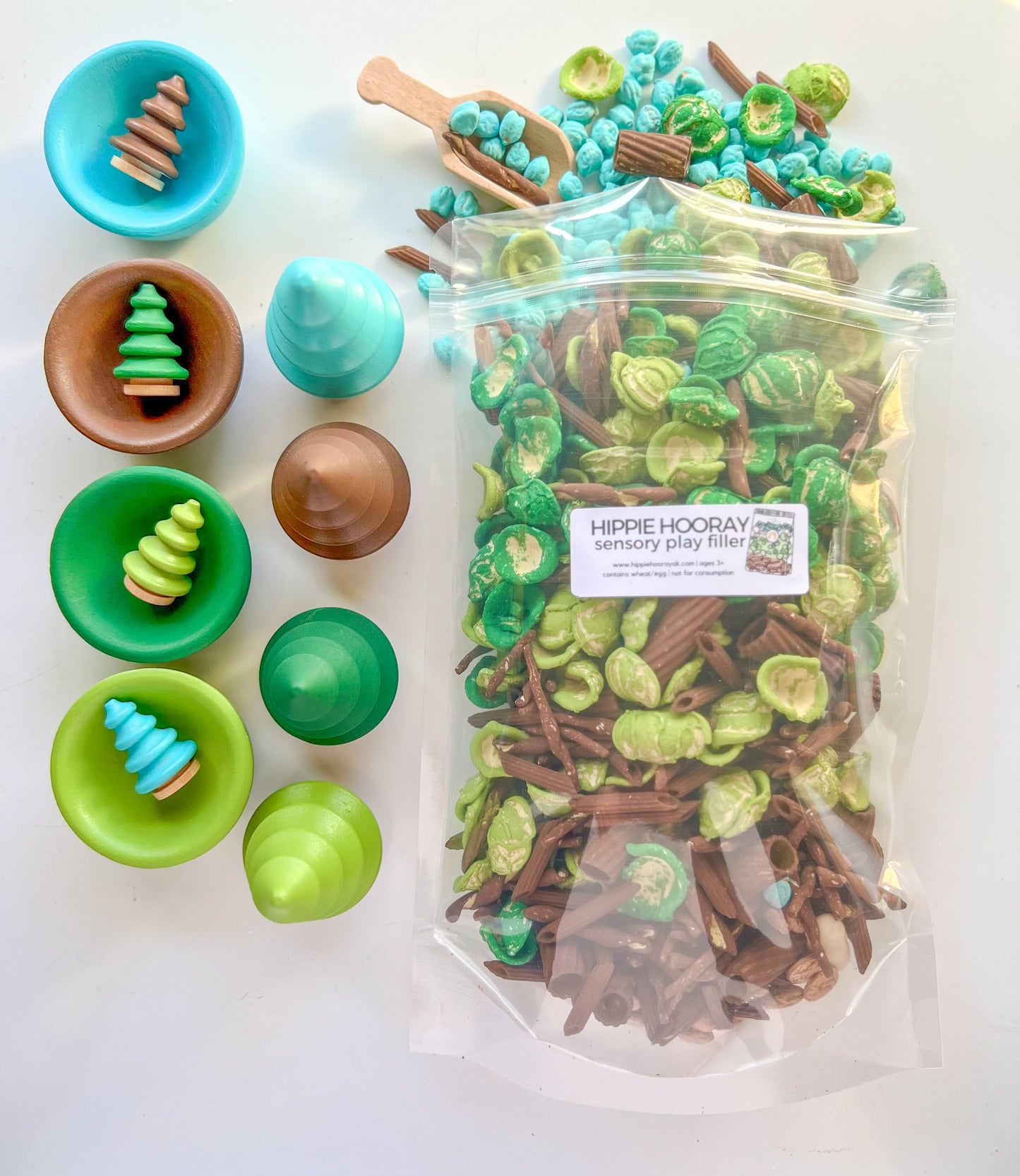 Build a Nest Sensory Bin Filler - Nature theme Play Bird Set up