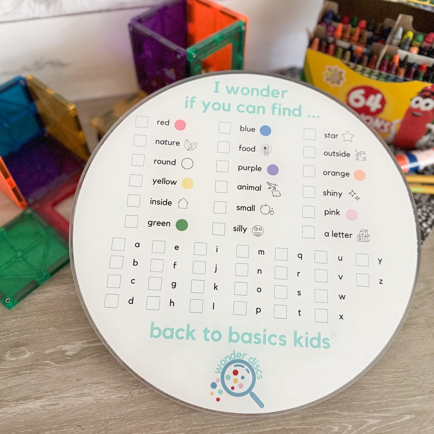 Jumbo Wonder Disc Large I Spy Circle Group Activity Speech Therapy