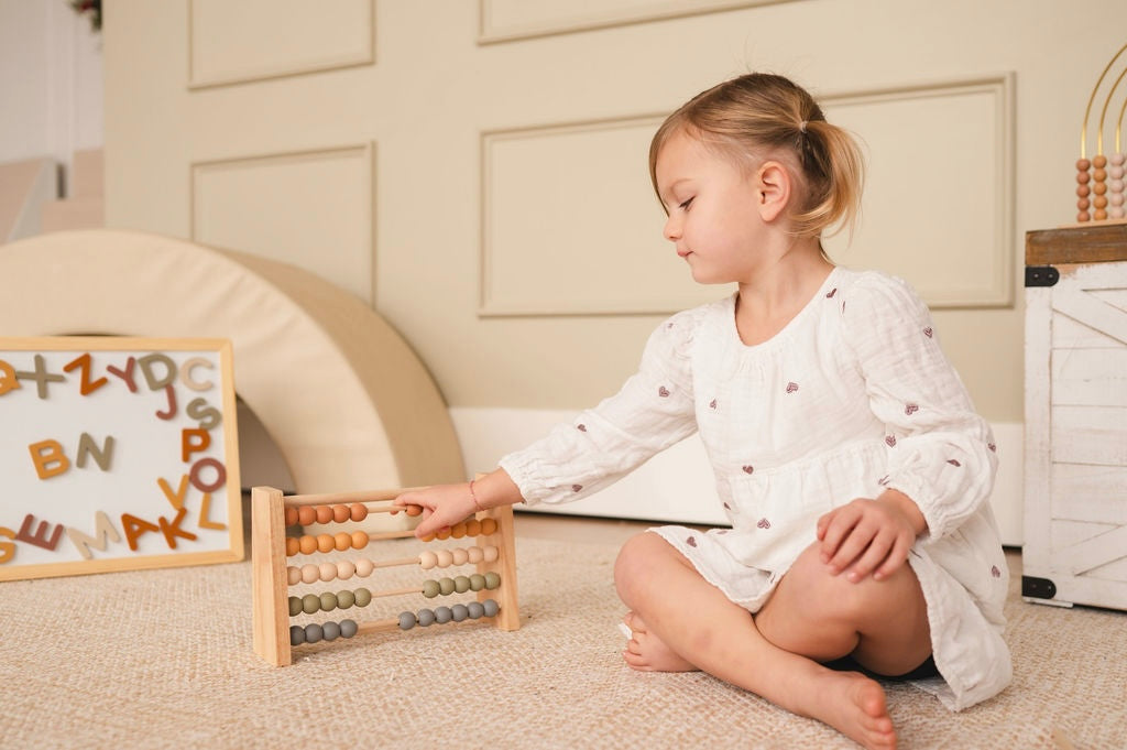 Neutral Wooden Abacus - Articulation Data Tracker!
