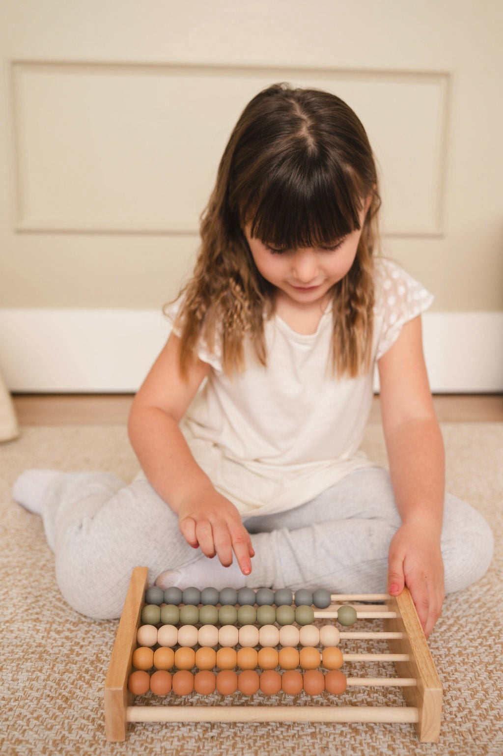 Neutral Wooden Abacus - Articulation Data Tracker!
