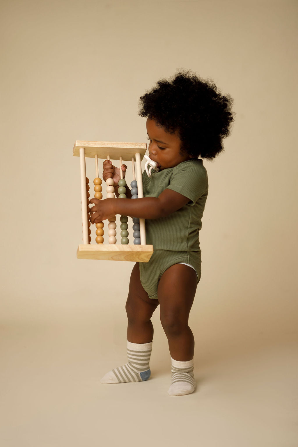 Neutral Wooden Abacus - Articulation Data Tracker!