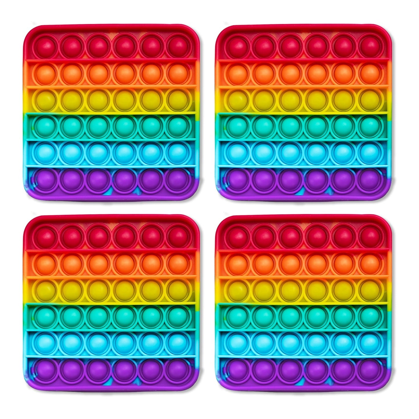 Popper Fidget Tools Mats .4 Extra Rainbow Fidget Mats (The Fidget Game: Sight Words)