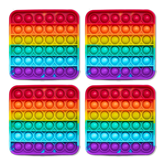 Popper Fidget Tools Mats .4 Extra Rainbow Fidget Mats (The Fidget Game: Sight Words)