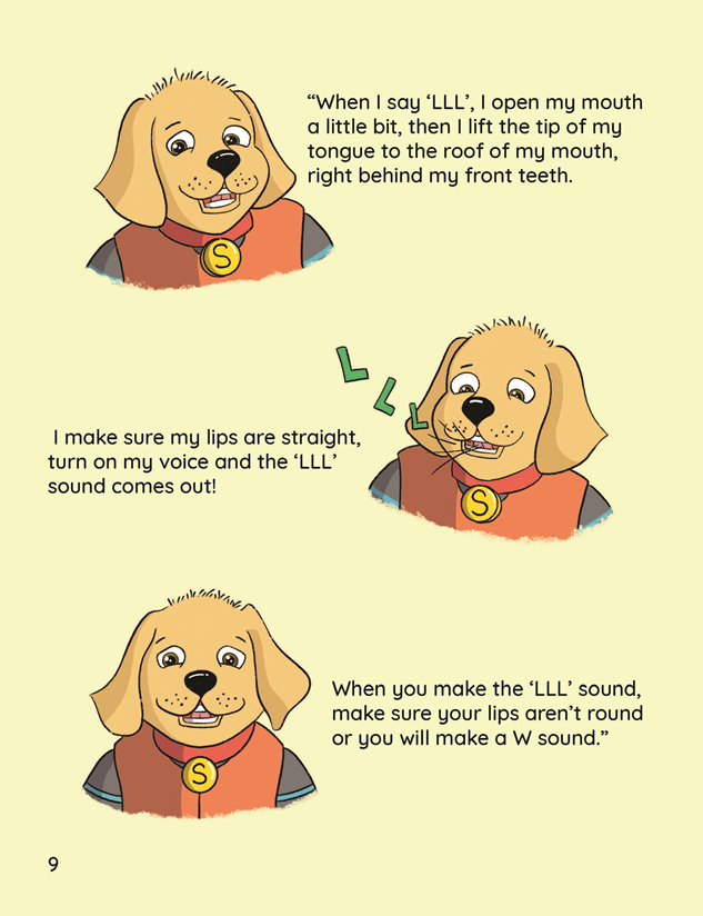 Speech Therapy Book for Targeting L Sounds  - Lola Says L  - Learn to Say and Read the /L/ Sound