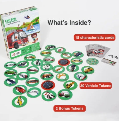 Transportation Theme Game - Eye See-Vehicles Game - Speech Therapy Activity - I Spy