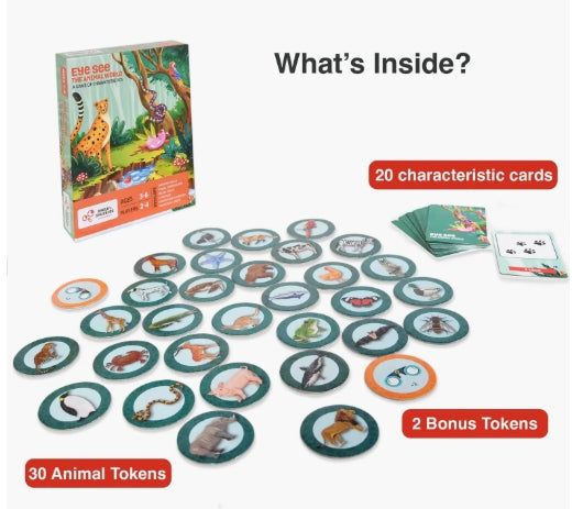 Animal Theme Game - Eye See Animals Game - Speech Therapy Activity - I Spy Animal Characteristics