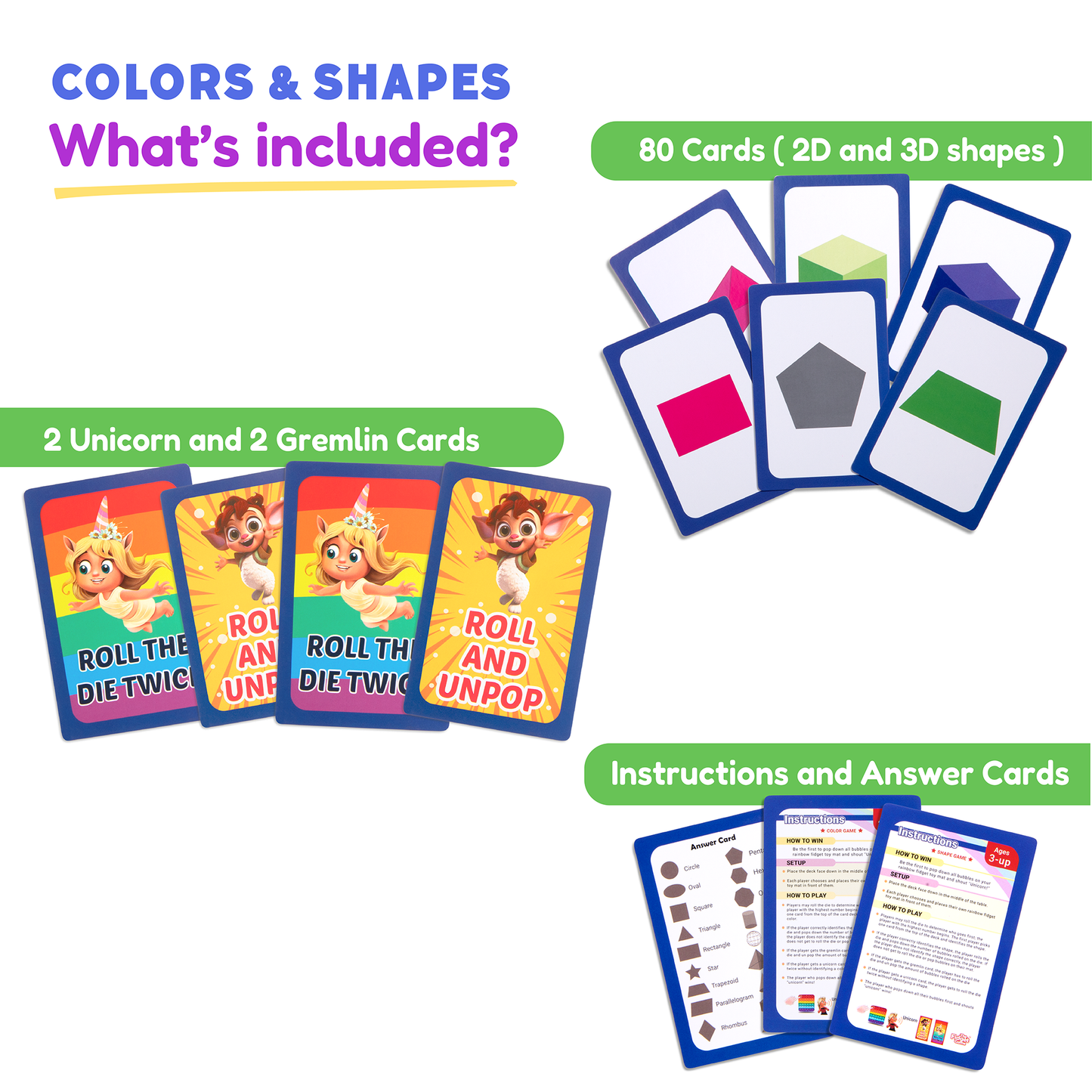Shapes and Colors Sorting 2D & 3D Shapes & Colors Card Pack
