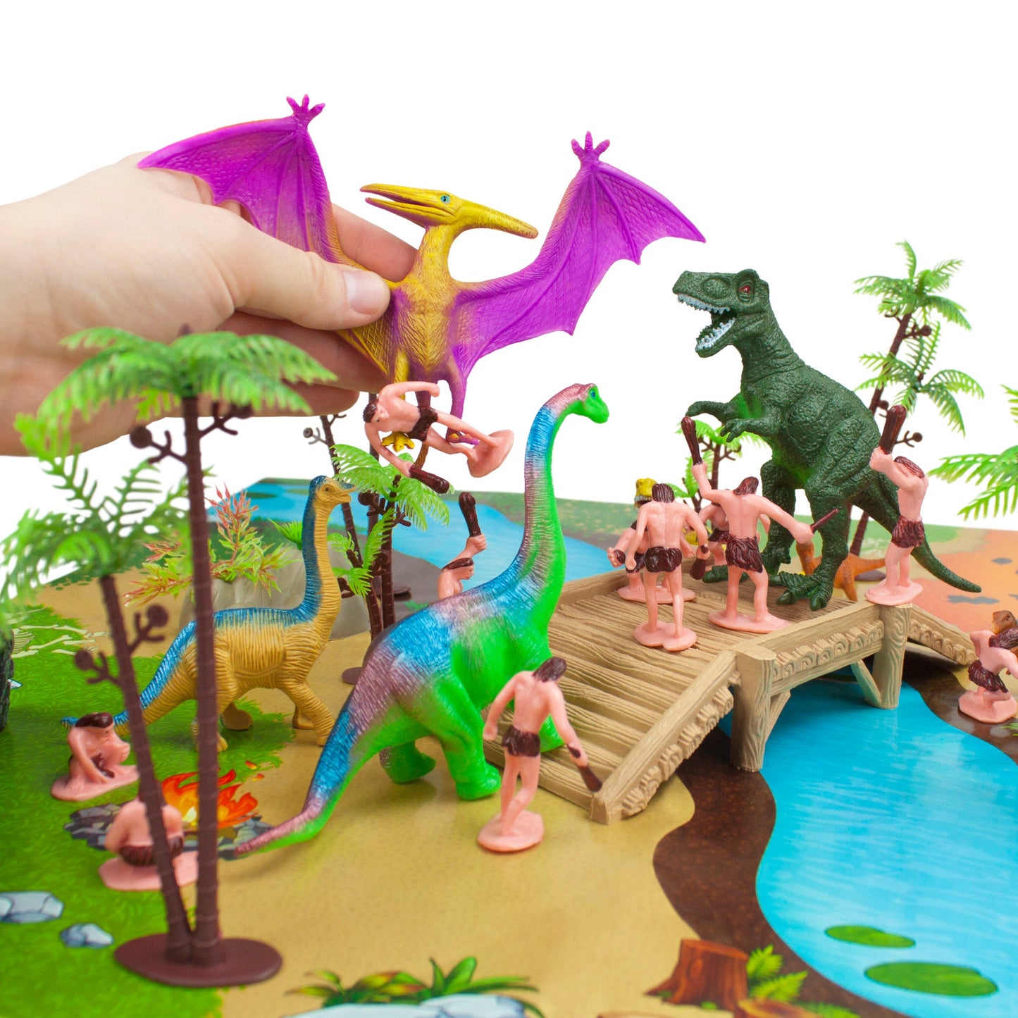 Prehistoric Playset Dino Theme Play Speech Therapy