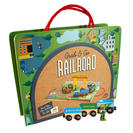 Grab & Go Railroad Theme play Preschool Train set