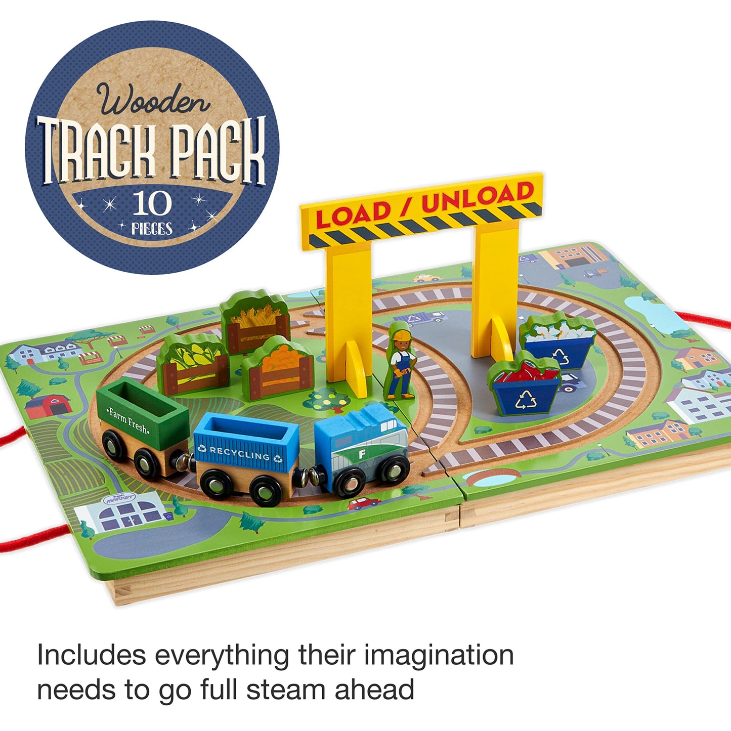 Grab & Go Railroad Theme play Preschool Train set