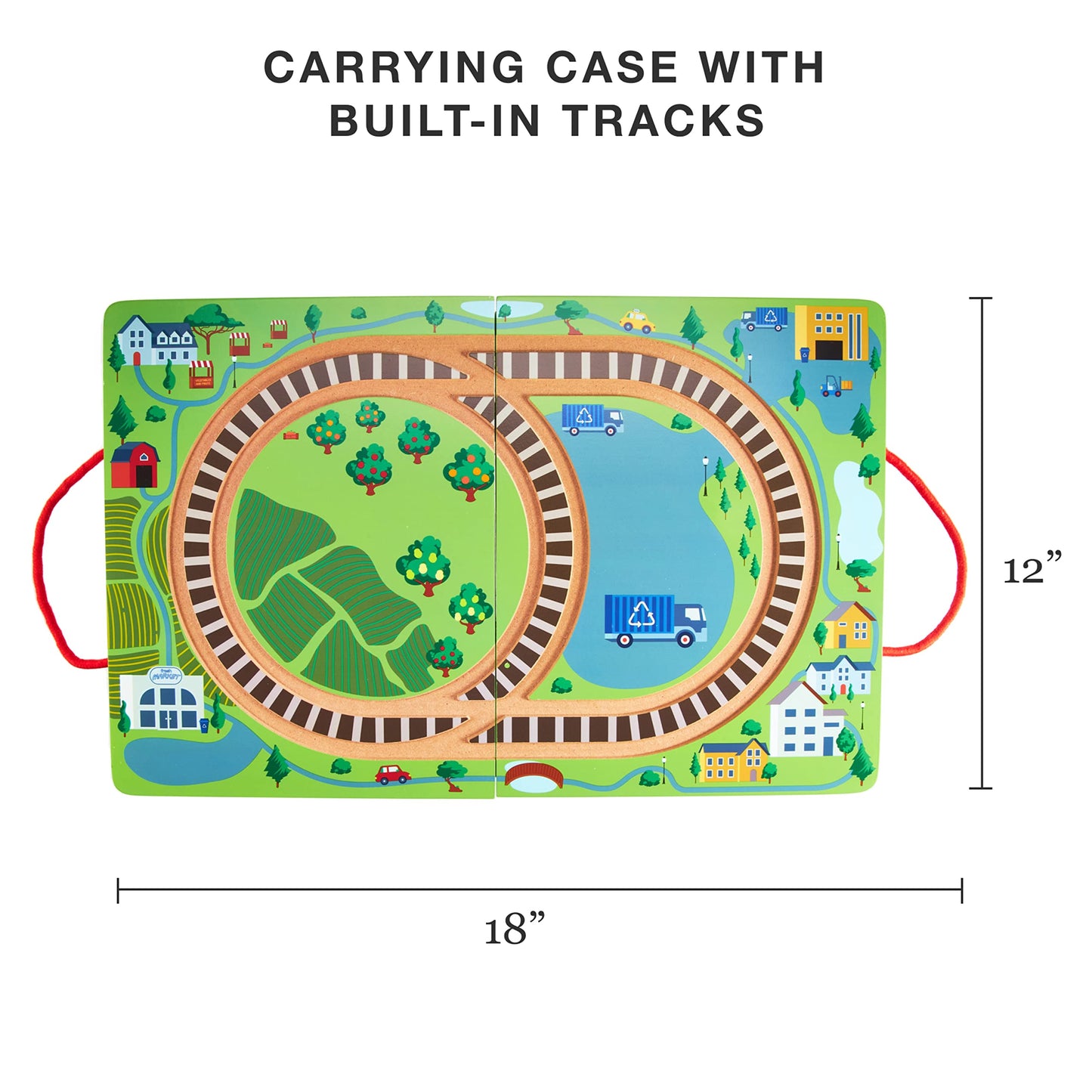 Grab & Go Railroad Theme play Preschool Train set