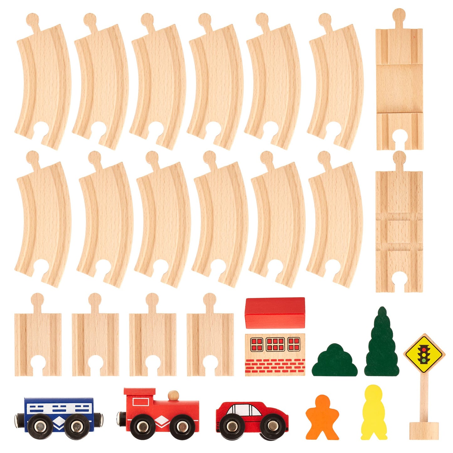 Figure 8 Wooden Train Set Preschool Train Set Speech Therapy Langauge Activity