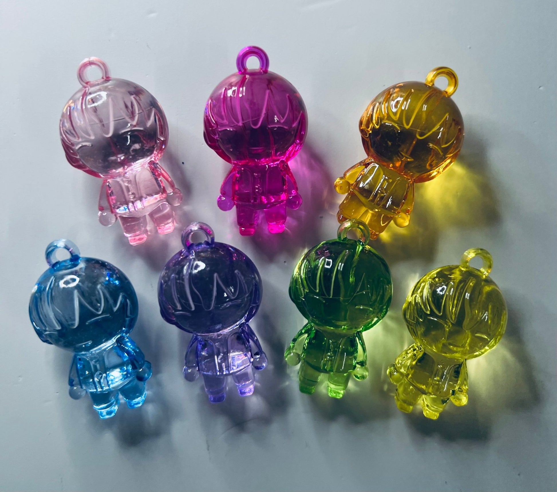 Acrylic Person Trinket Mini Objects Speech Therapy Story Prop Objects Miniature Person Charm Doodads - Speech and Smile