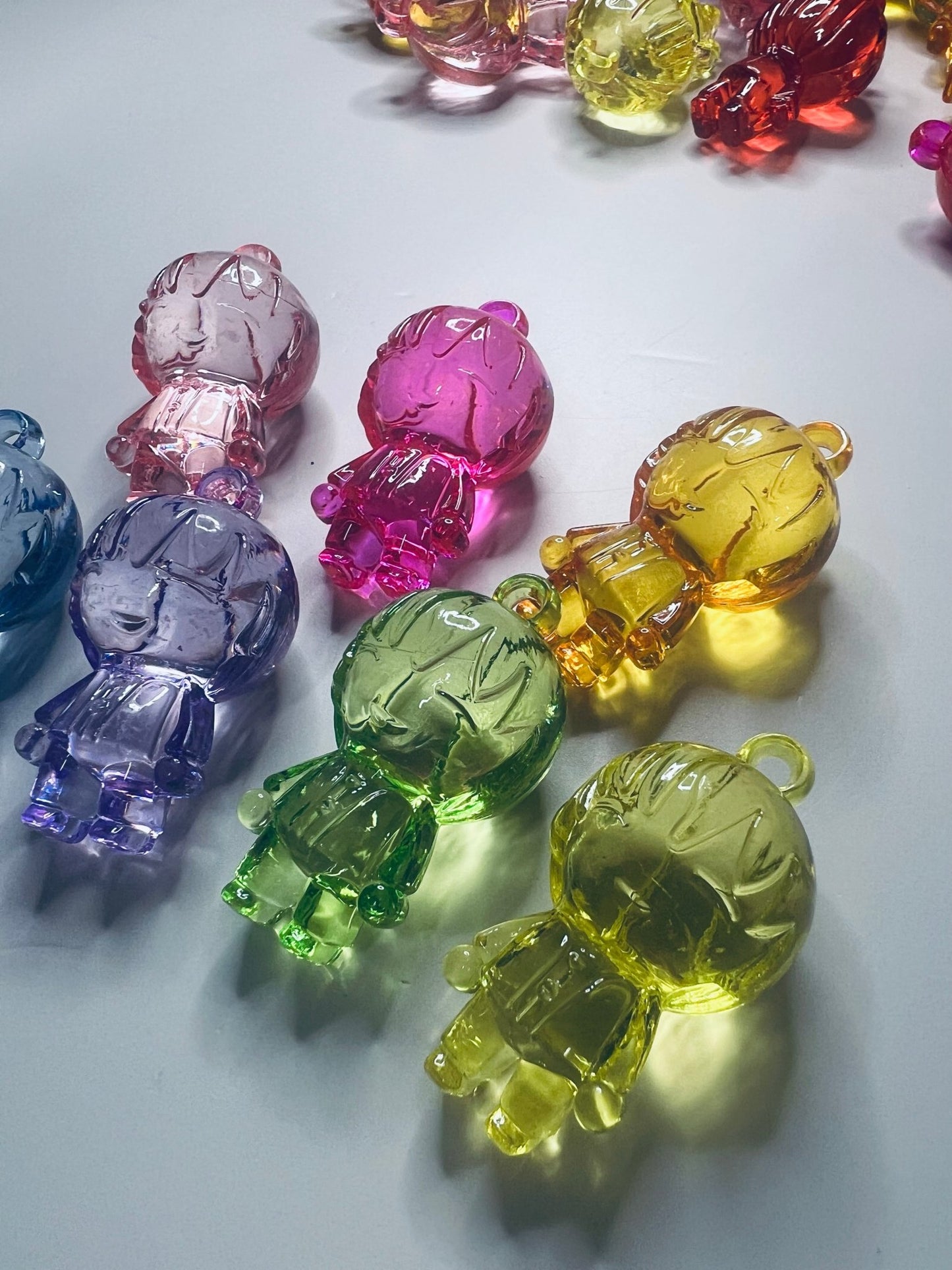 Acrylic Person Trinket Mini Objects Speech Therapy Story Prop Objects Miniature Person Charm Doodads - Speech and Smile