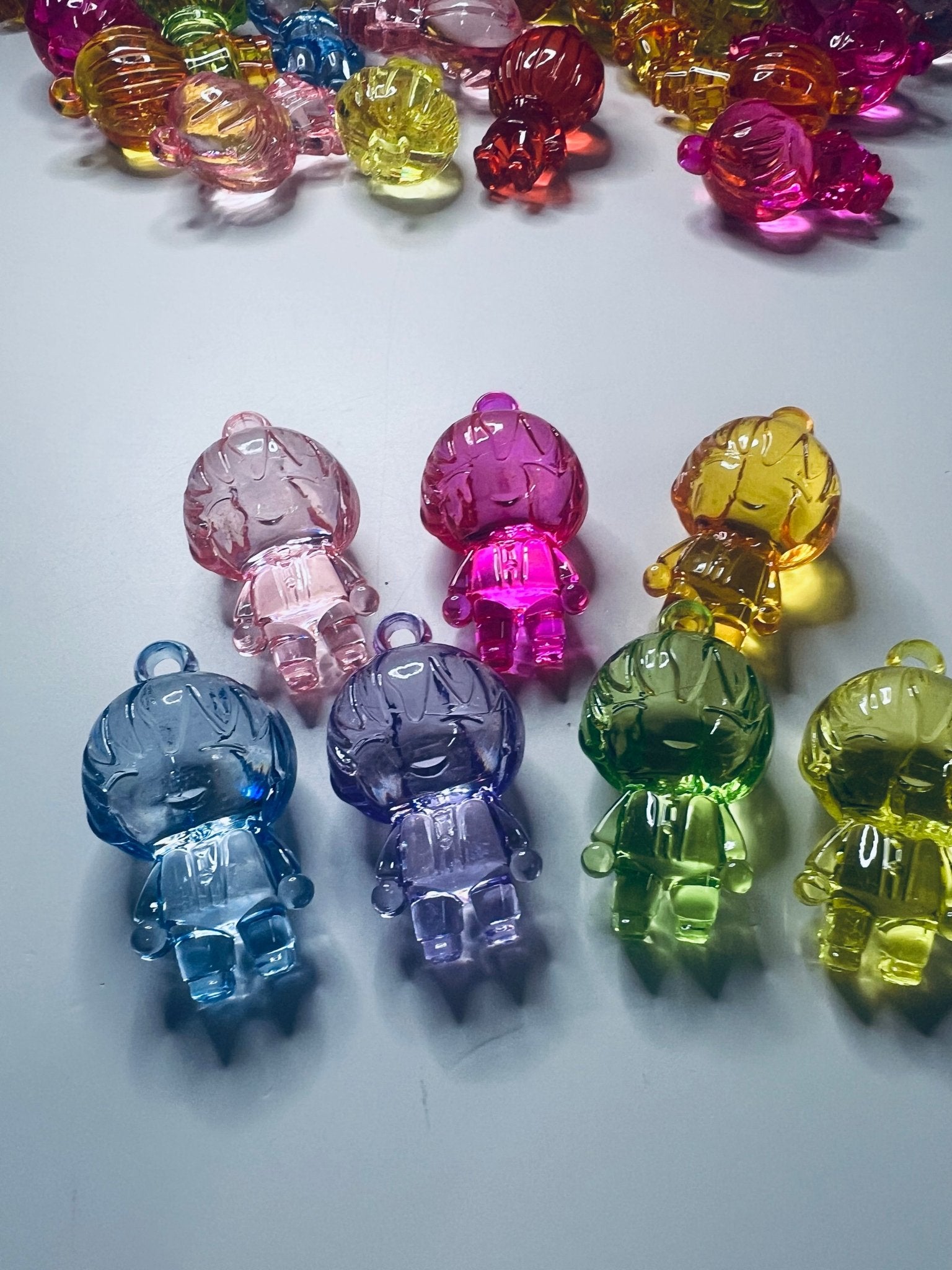 Acrylic Person Trinket Mini Objects Speech Therapy Story Prop Objects Miniature Person Charm Doodads - Speech and Smile