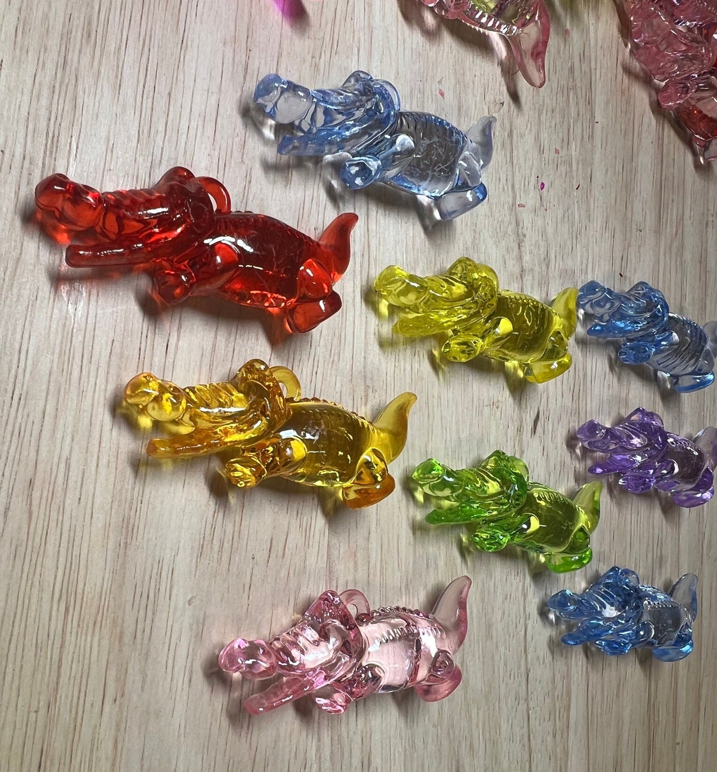 ALLIGATOR Object - Speech Therapy Mini Objects - Safari Theme Objects - Animal Trinkets - Doodads - Acrylic Alligator Charm - Crocodile Trinket - Speech and Smile