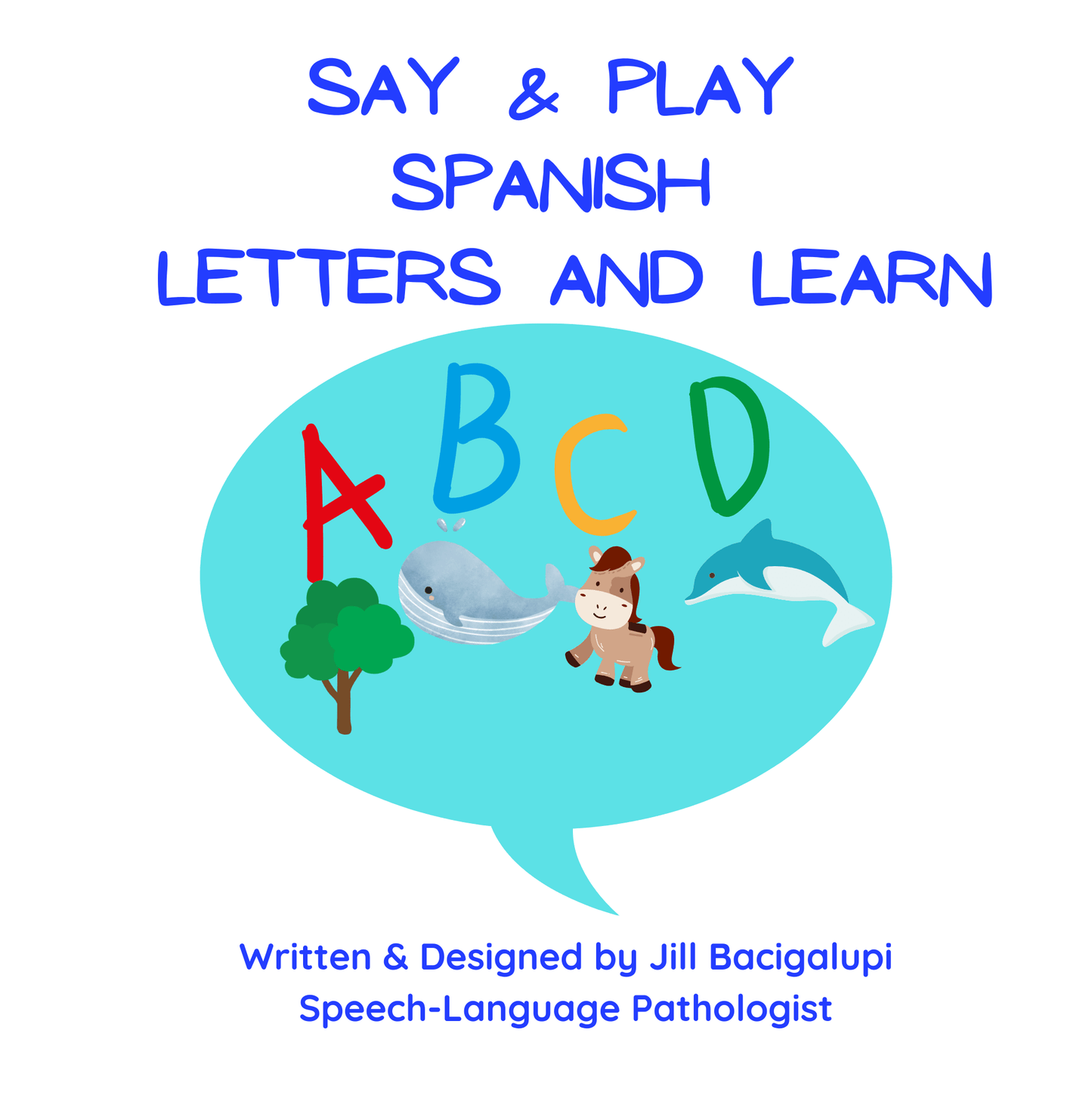 Alphabet Book IN SPANISH Learn the Alphabet - Pairs with Spanish Alphabet Set with Mini Objects - Speech and Smile