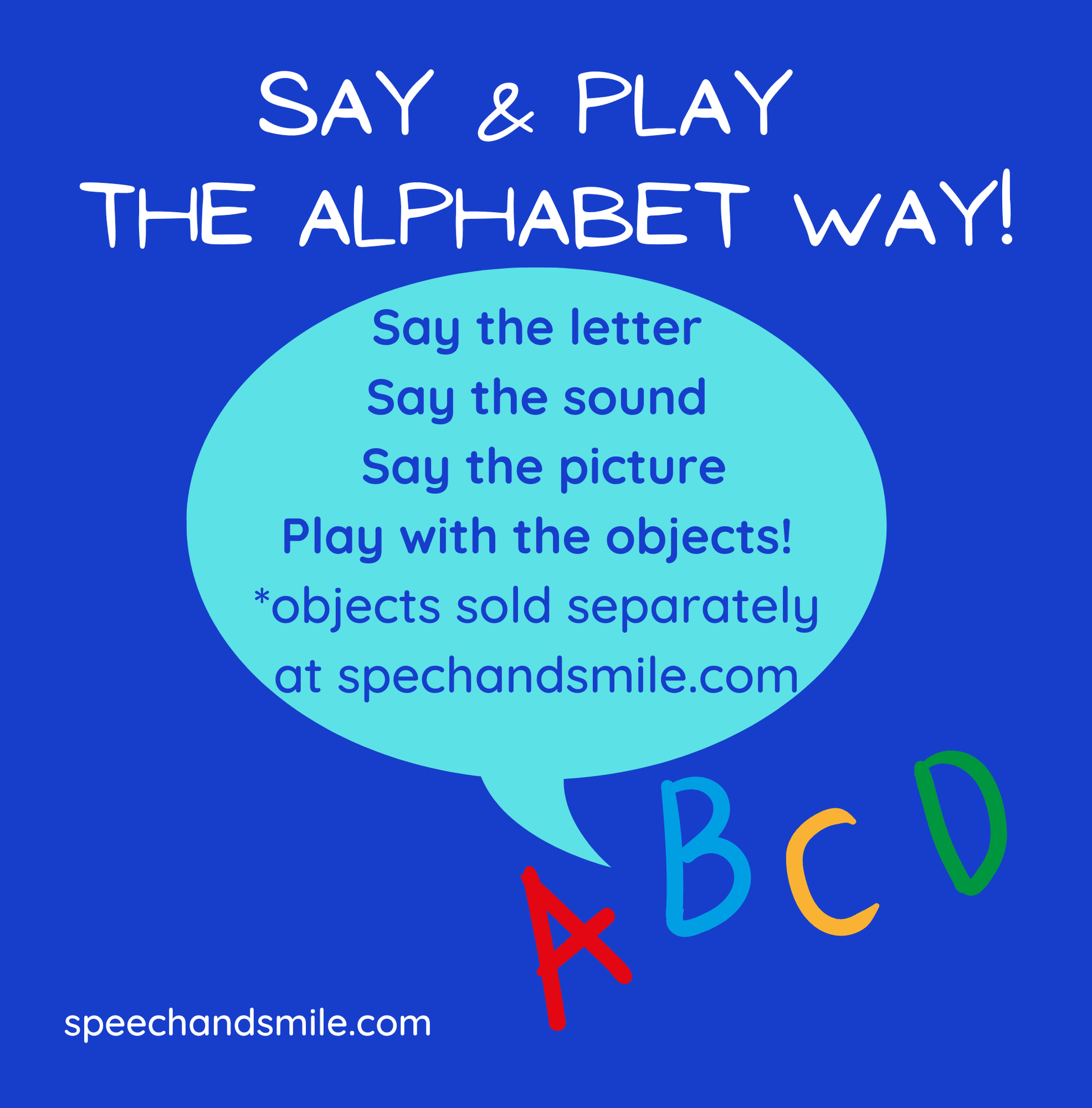 Alphabet Book IN SPANISH Learn the Alphabet - Pairs with Spanish Alphabet Set with Mini Objects - Speech and Smile