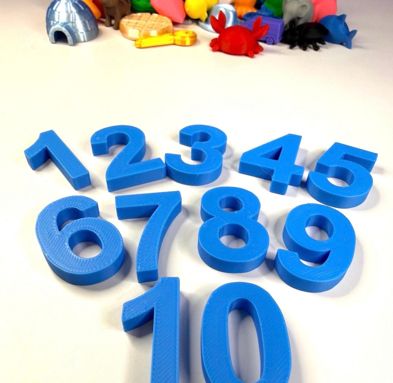 Alphabet Mini Objects Set with Letters, Number Set and Cue Cards - Portable Case 7 Objects per Letter Beginning Sound Minis - Speech and Smile