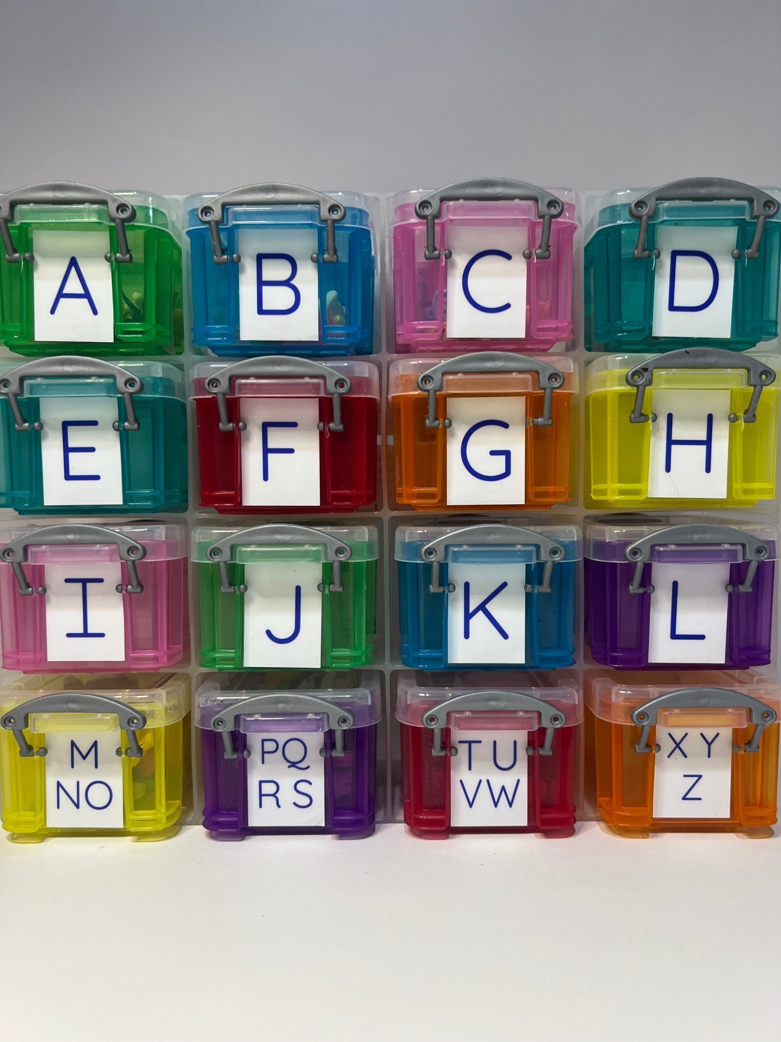 Alphabet Objects in Storage BEST SELLER Trinkets Beginning Sound Mini Objects Speech Therapy Preschool Montessori Sound Objects - Speech and Smile