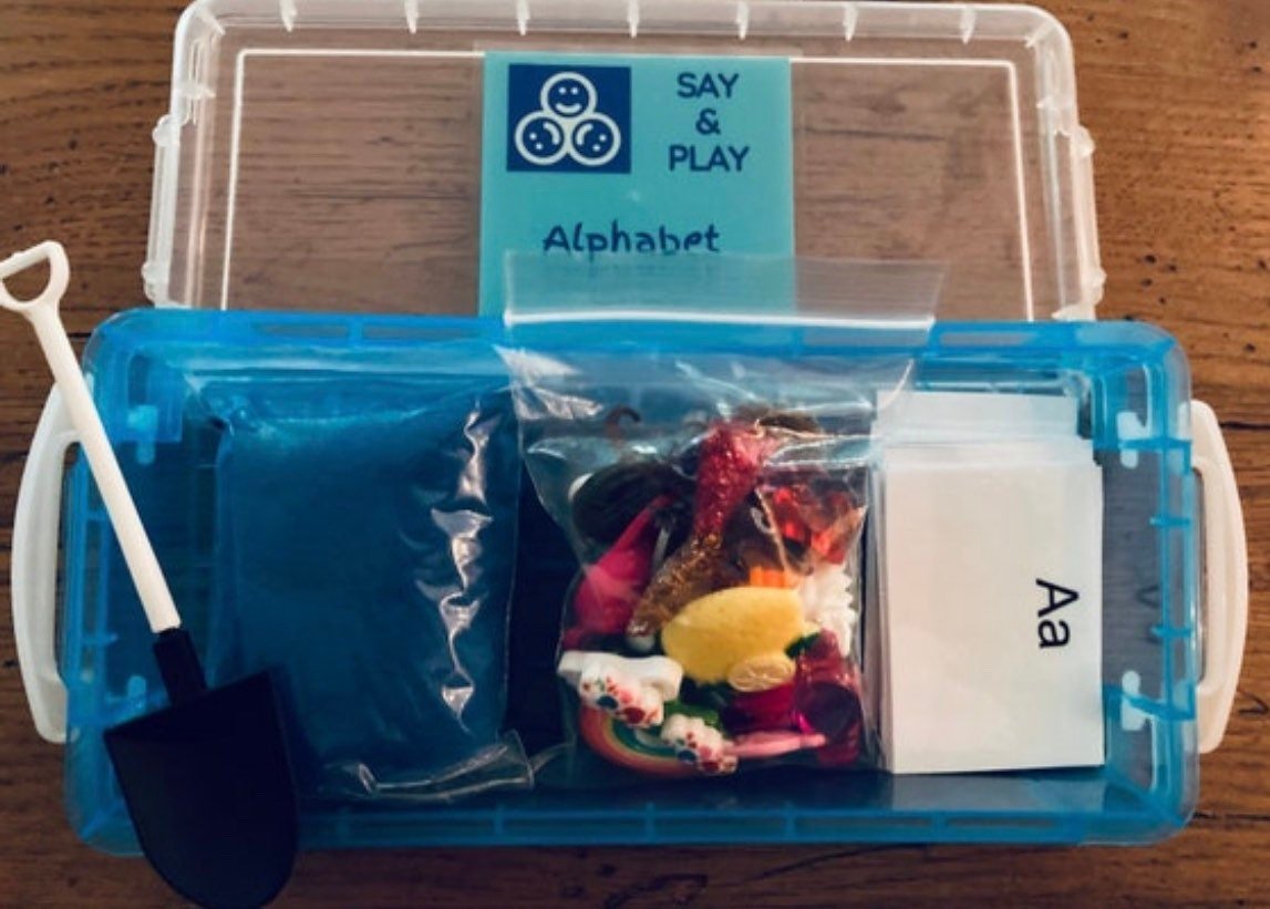 Alphabet Objects Spanish with Sensory Play Beginning Sound Objects in Spanish Montessori Bilingual Speech Therapy Mini Objects - Speech and Smile