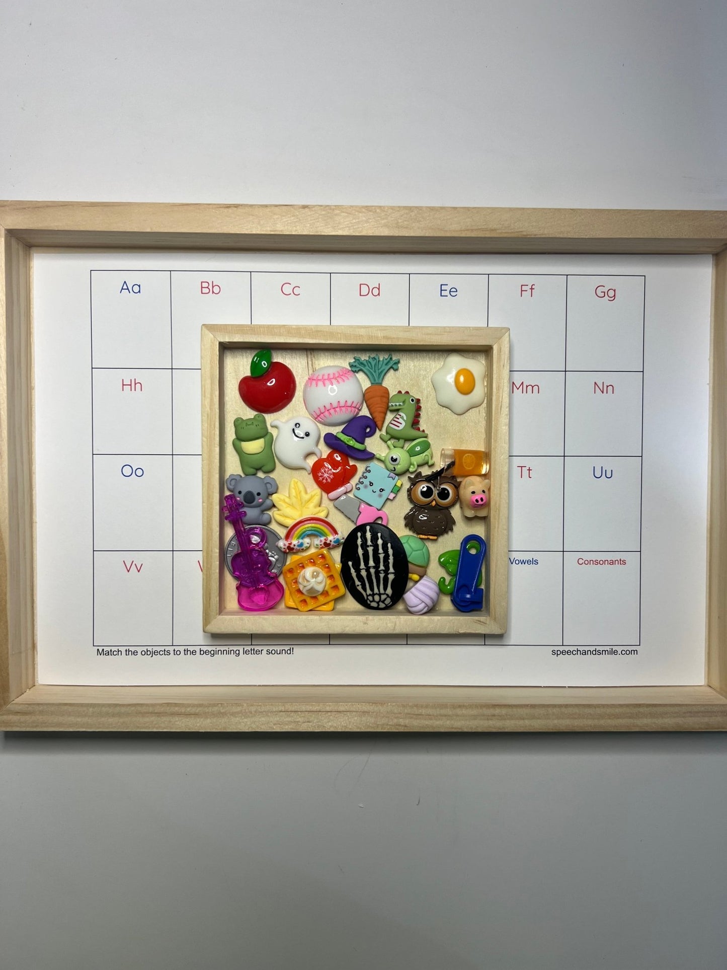 Alphabet Tray Set Montessori Objects Alphabet Trinkets Letter Sound Matching Beginning Sounds Mini Objects Speech Therapy - Speech and Smile