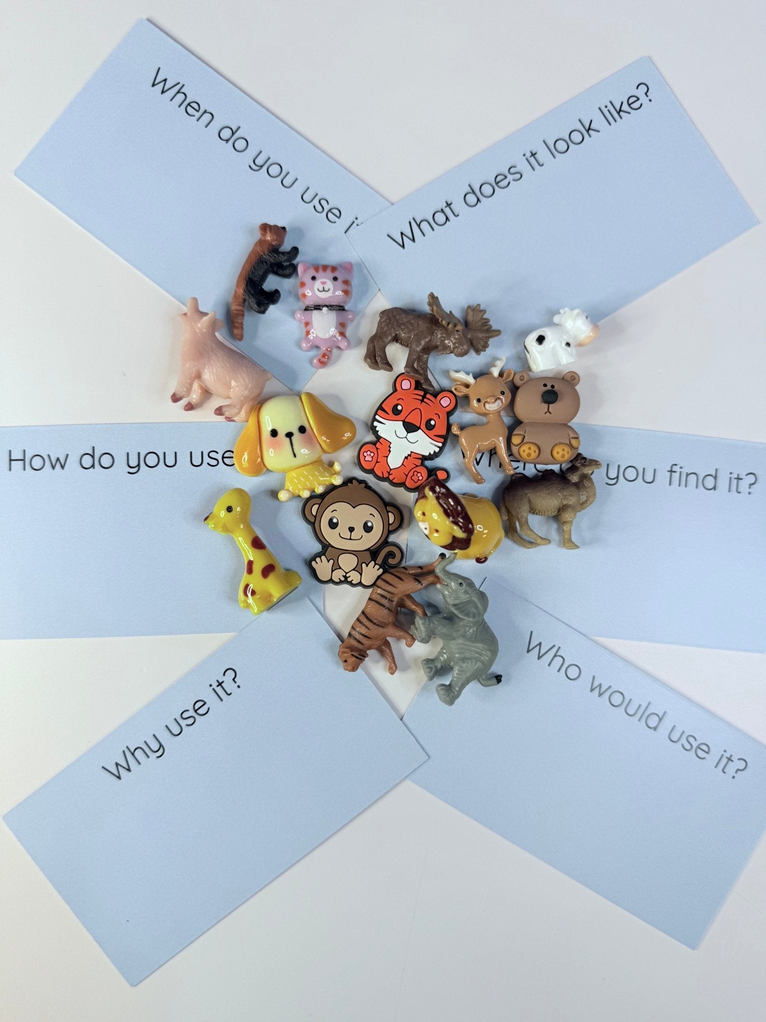 ANIMAL theme Trinkets Mini Objects Speech Therapy Animal Doodads - Speech and Smile