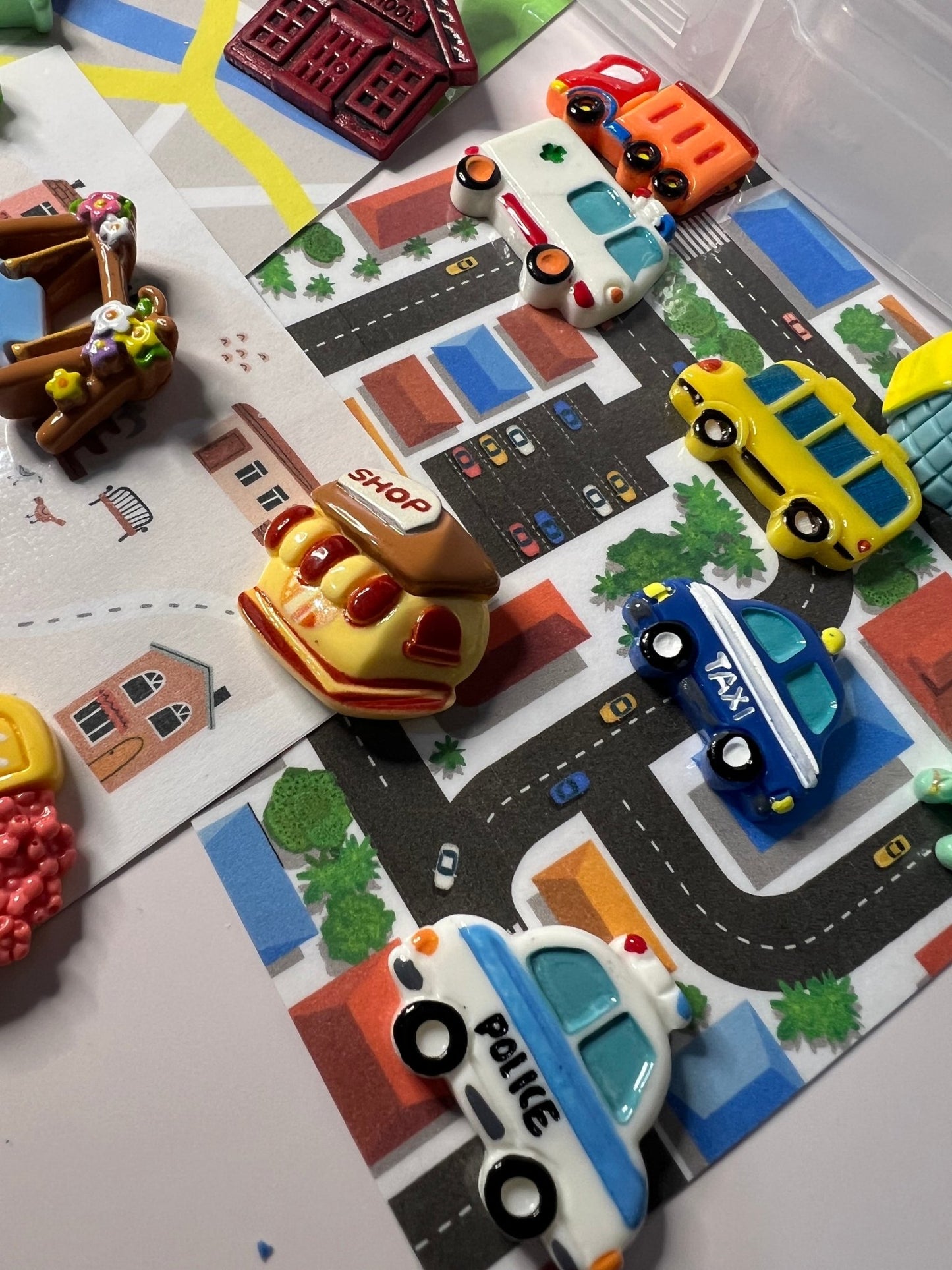 Around the Town Task Box Community Helpers Mini Objects Speech Therapy Language Task Box Learning my town - Speech and Smile