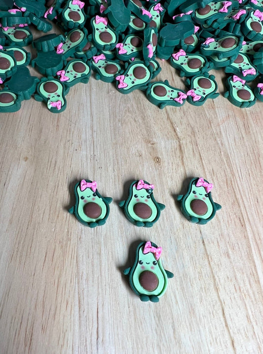 Avocado Object - Speech Therapy Mini Objects - Food Theme Mini Objects - Resin Avocado Cabochon Food Trinkets - Minis for Speech Therapy - Speech and Smile