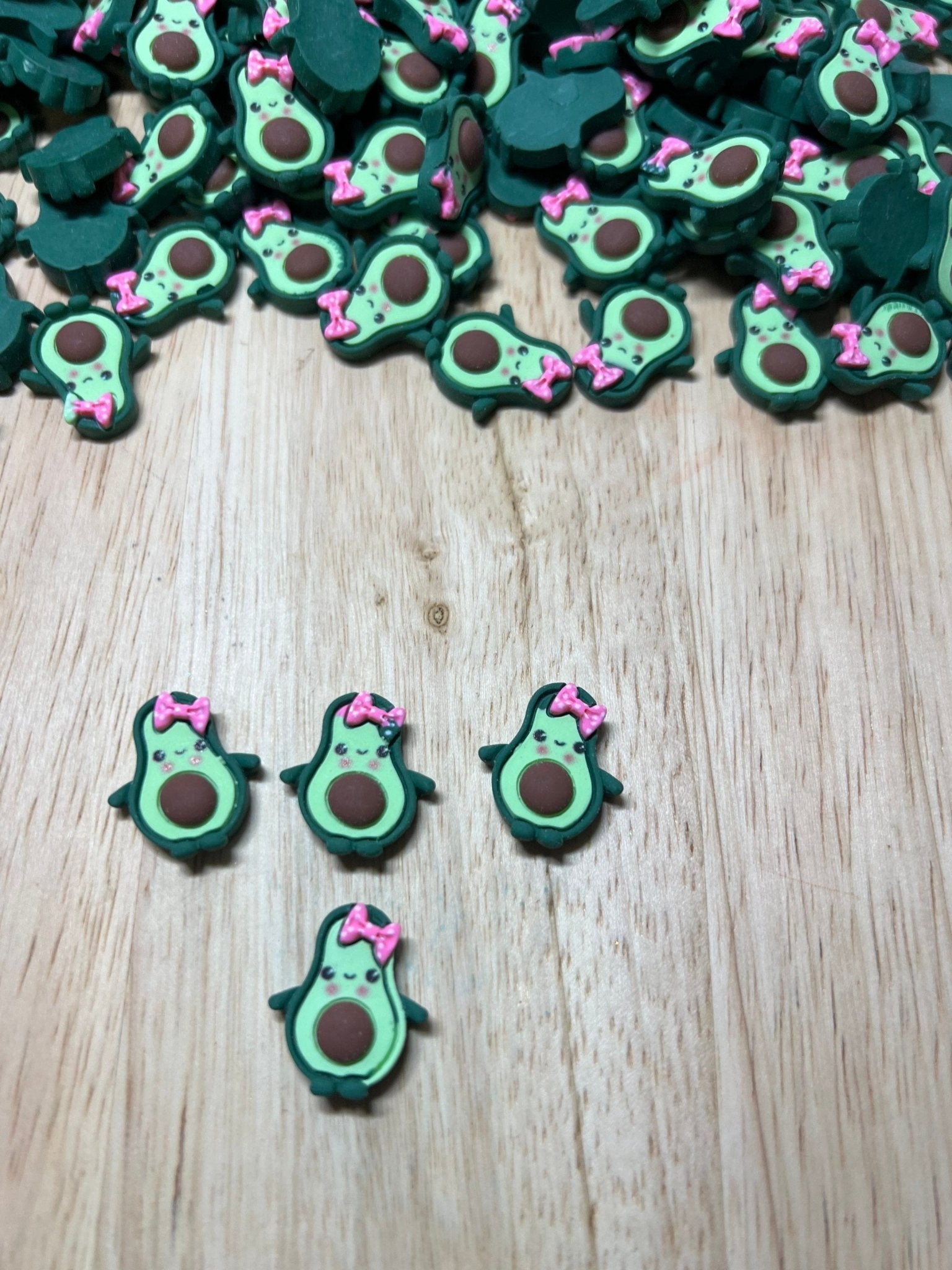 Avocado Object - Speech Therapy Mini Objects - Food Theme Mini Objects - Resin Avocado Cabochon Food Trinkets - Minis for Speech Therapy - Speech and Smile