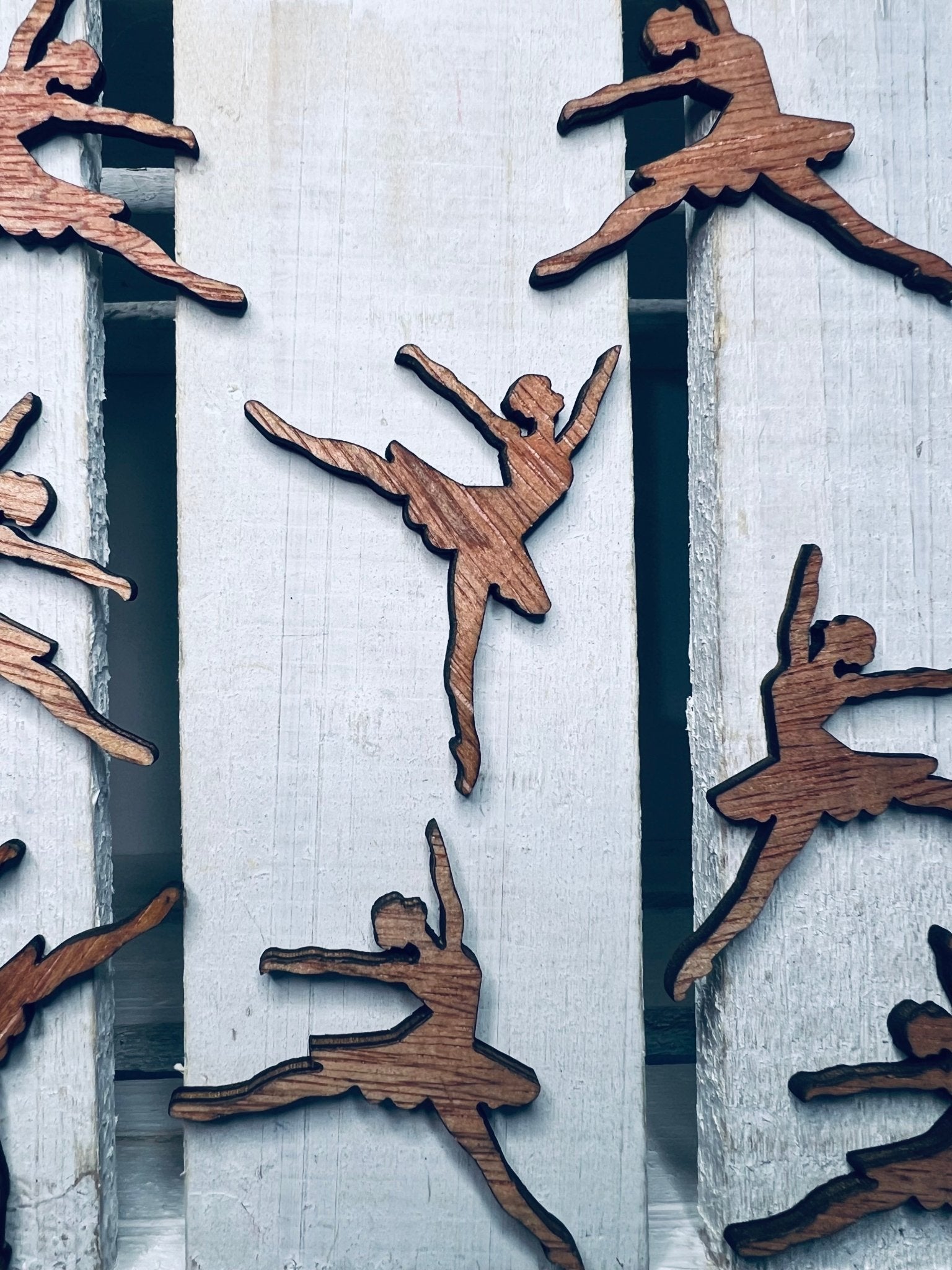 BALLERINA woodcut shape Object Dance Wooden cut out Dance craft - Speech and Smile