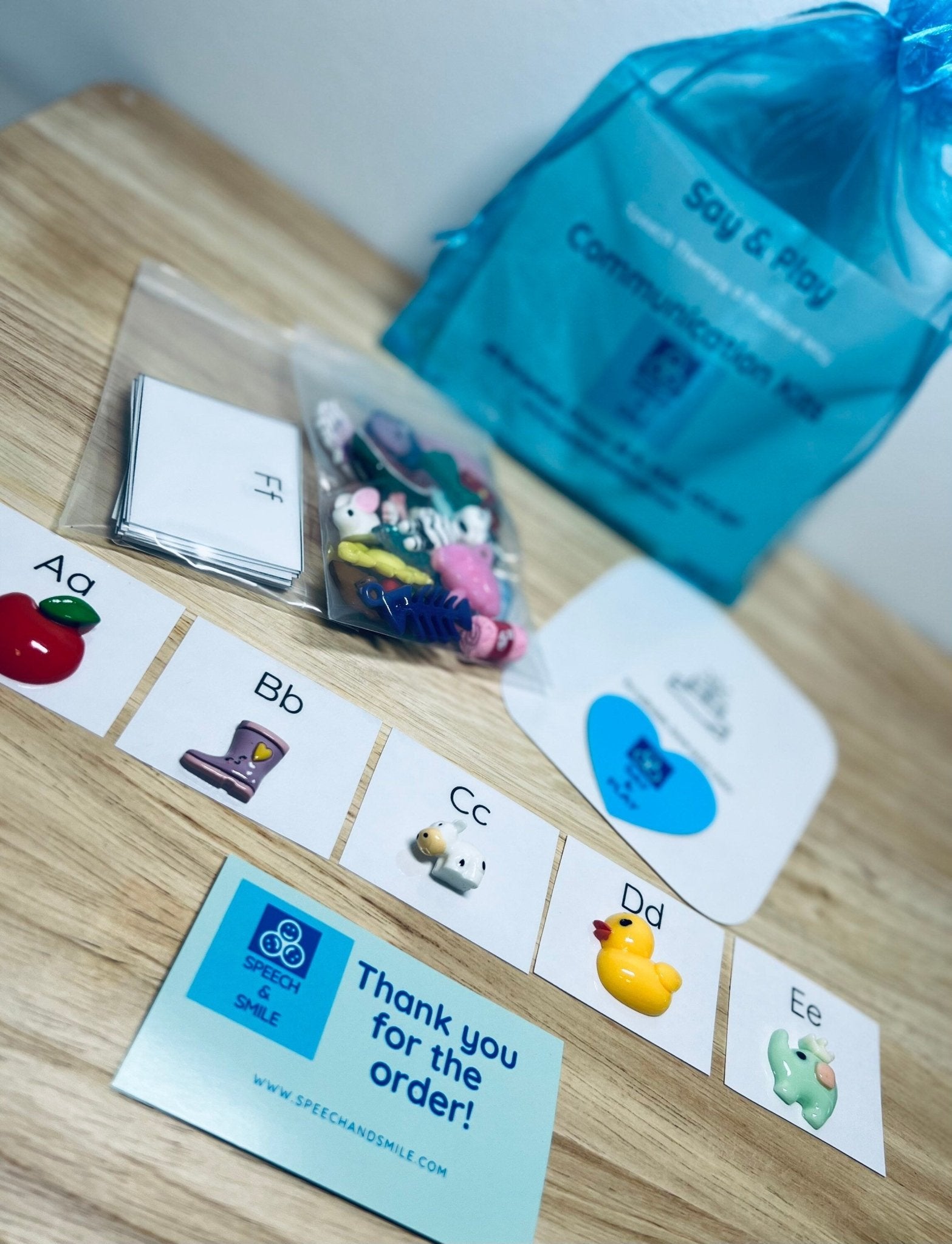 BEGINNING SOUND mini objects - Alphabet MINI Objects Trinkets Speech Therapy Miniature Objects - Speech and Smile