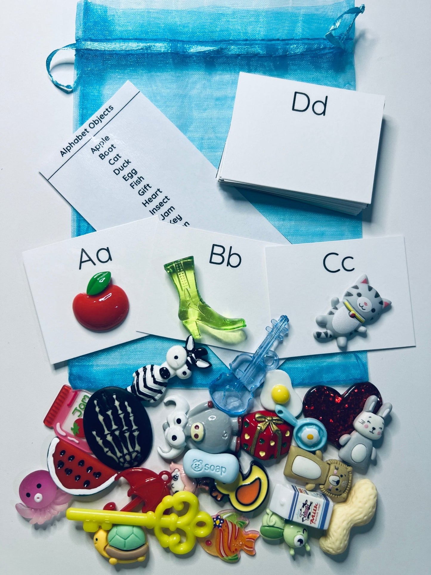 BEGINNING SOUND mini objects - Alphabet MINI Objects Trinkets Speech Therapy Miniature Objects - Speech and Smile