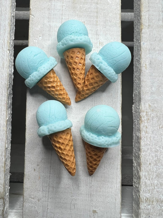 Blue Moon ICE CREAM Miniature Trinkets Mini Objects Speech Therapy Montessori Sound Objects Food Minis Doodads Miniature Dollhouse Food - Speech and Smile