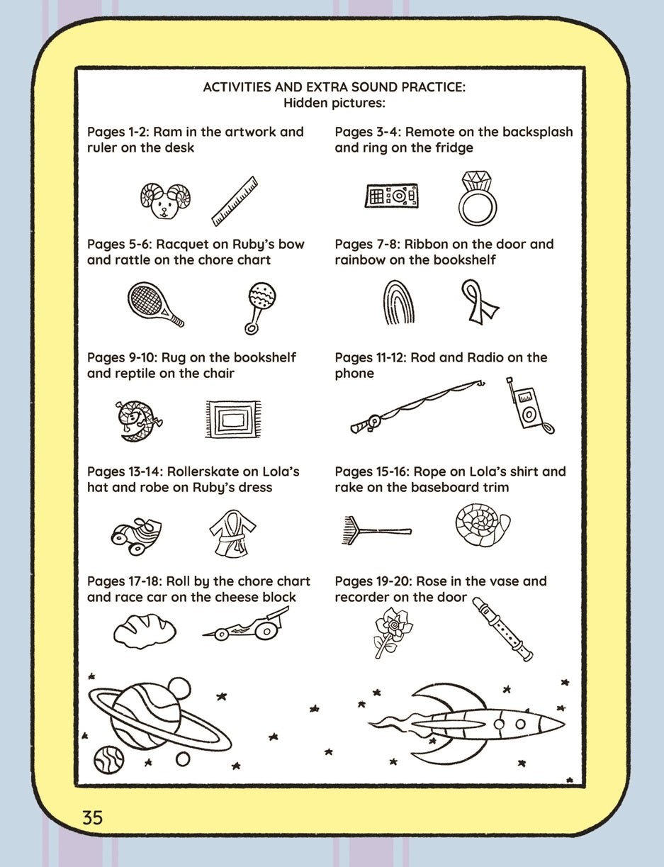 Book for Targeting All R Sounds Ruby Says R Learn to Say and Read r sounds - Speech and Smile