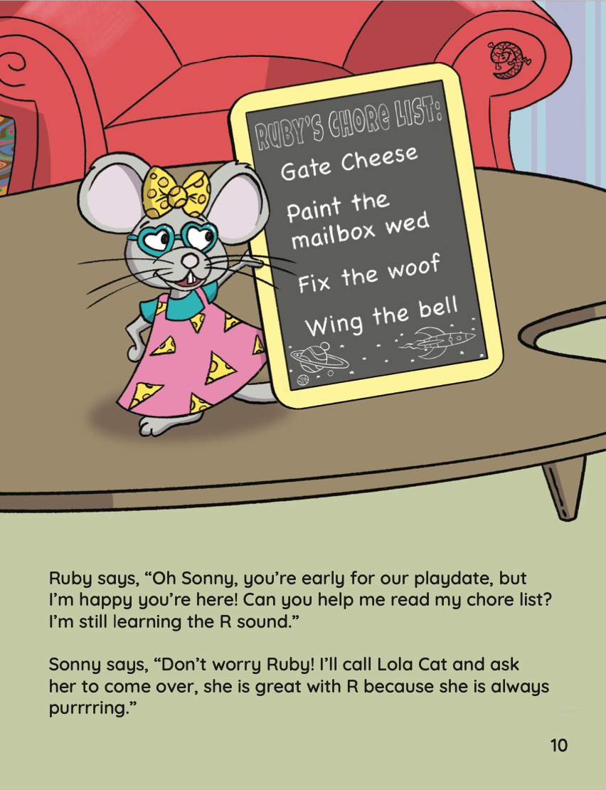 Book for Targeting All R Sounds Ruby Says R Learn to Say and Read r sounds - Speech and Smile