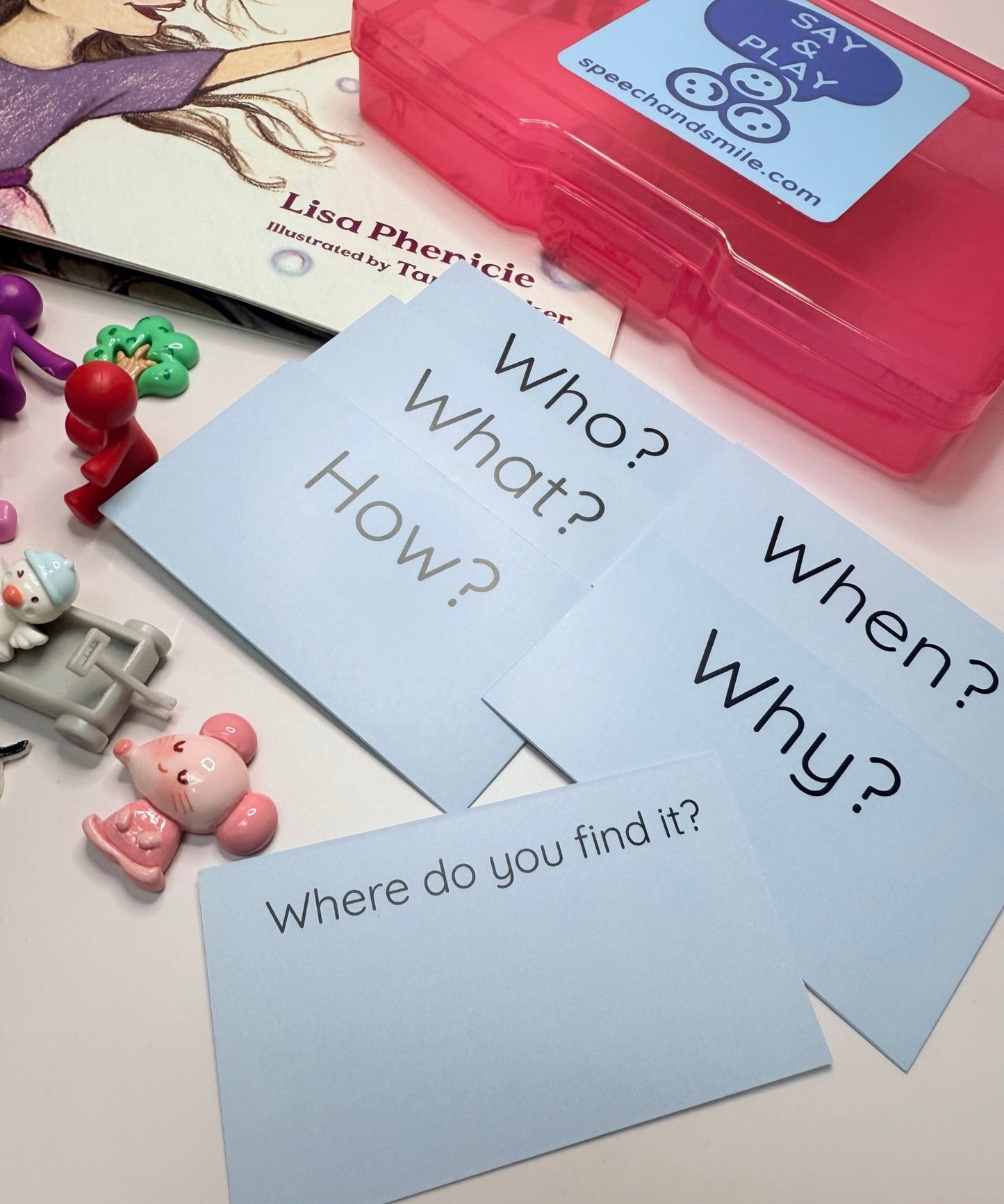 Bubble Hunt Book & Story Kit – Speech Therapy Mini Objects, Early Childhood Language, Book About Bubbles, Interactive Speech Therapy Book - Speech and Smile