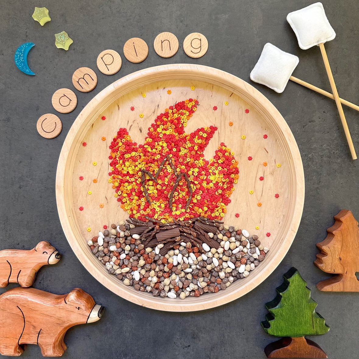 Build a Campfire Sensory Play Filler