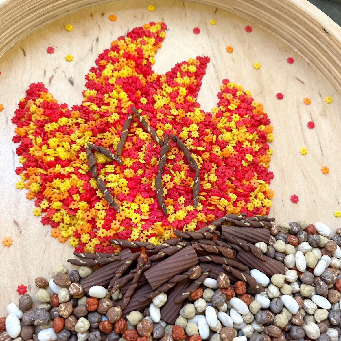 Build a Campfire Sensory Play Filler