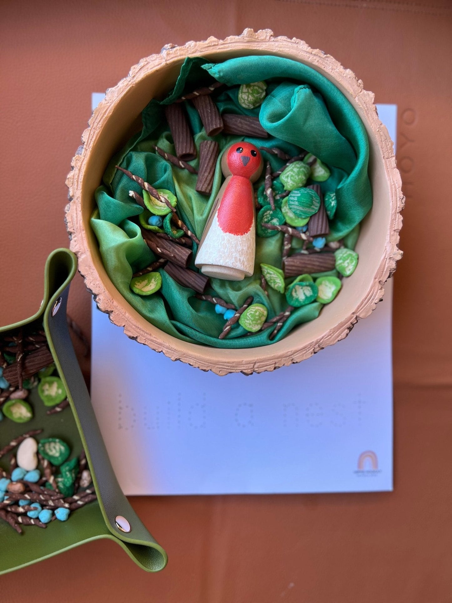 Build a Nest Sensory Bin Filler - Nature theme Play Bird Set up