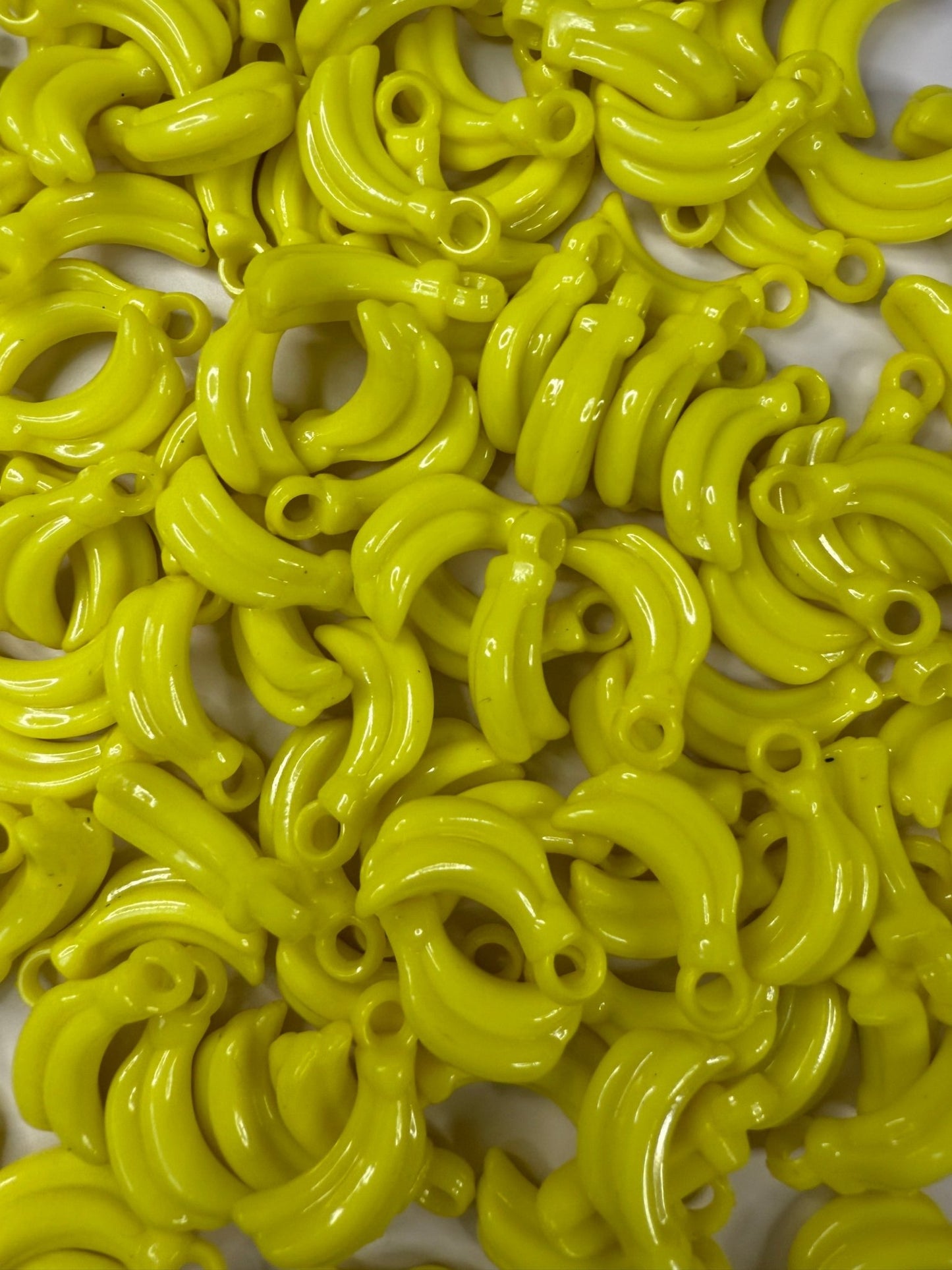 Bulk Trinkets 5 Mini Banana Charms Random Acrylic Mix, Bulk Trinkets for Sound Boxes, Crafts, Sensory Play, Speech Therapy - Speech and Smile