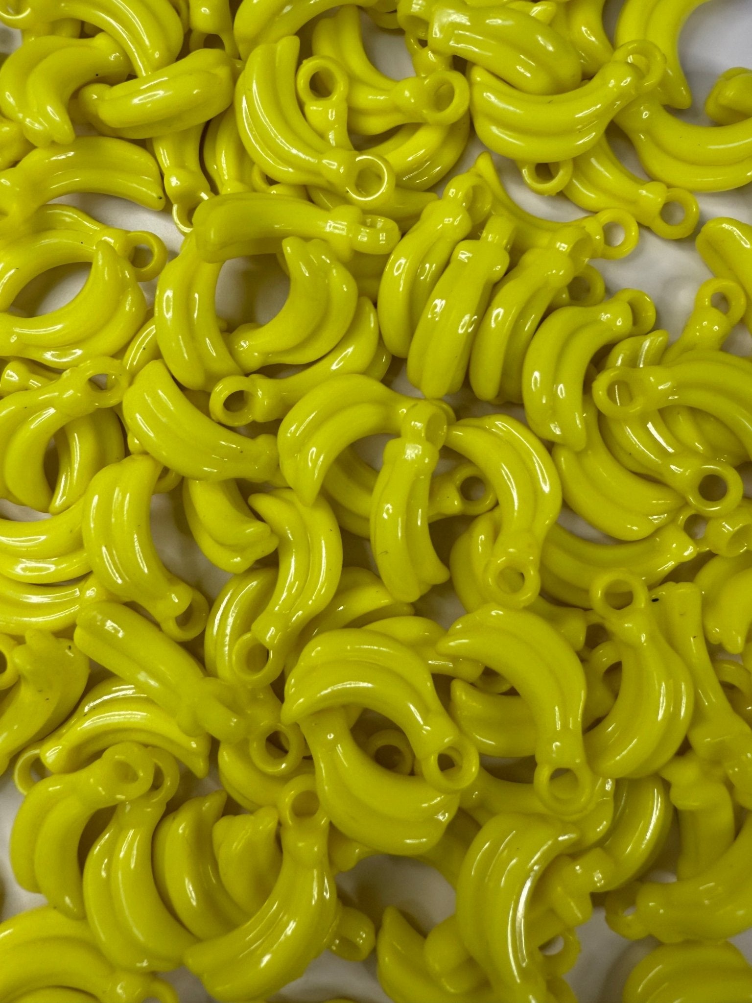 Bulk Trinkets 5 Mini Banana Charms Random Acrylic Mix, Bulk Trinkets for Sound Boxes, Crafts, Sensory Play, Speech Therapy - Speech and Smile