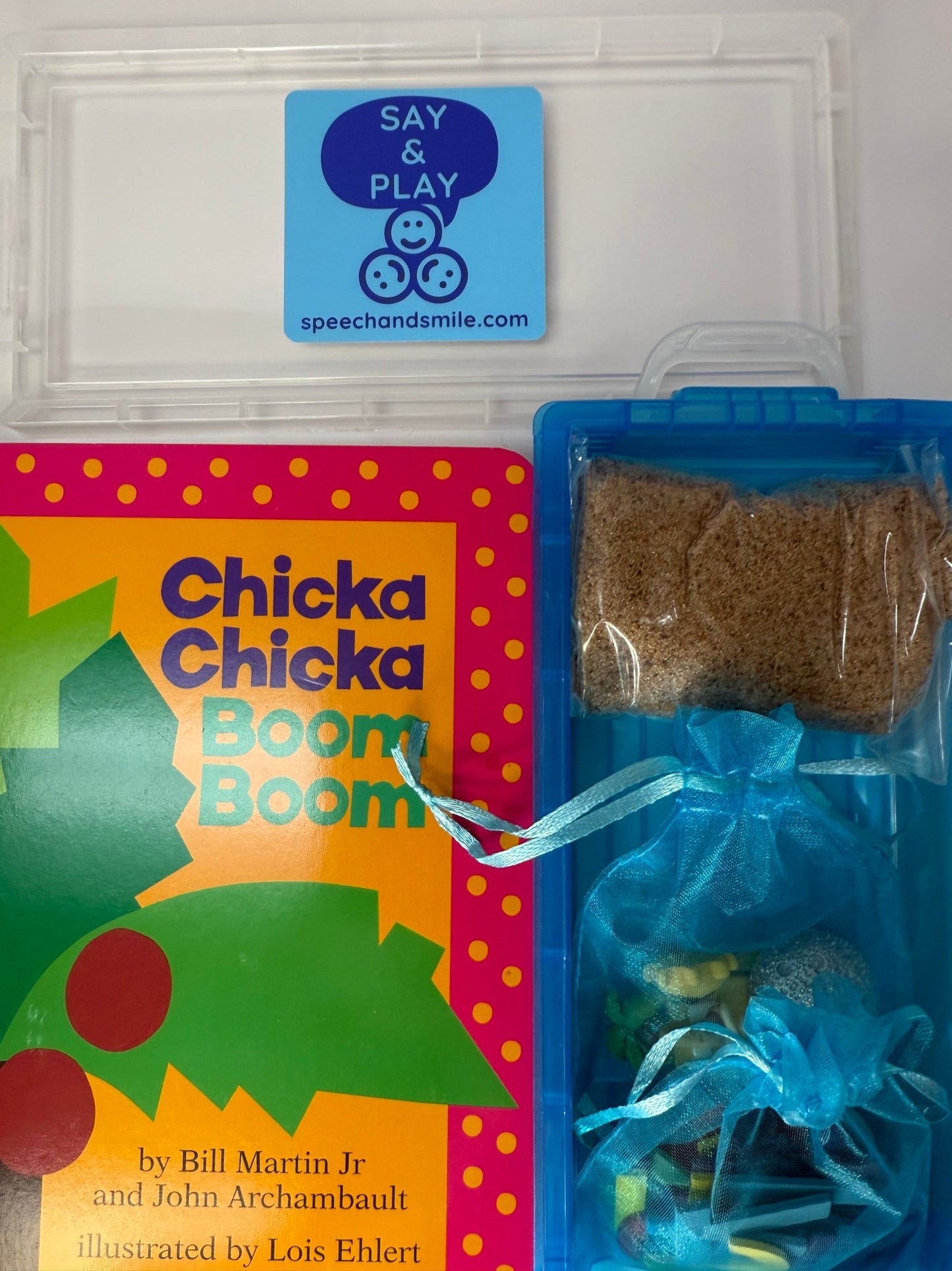 Chicka Chicka Boom Boom Story Objects Learn the Alphabet - Preschool Activty Mini Objects - Speech and Smile