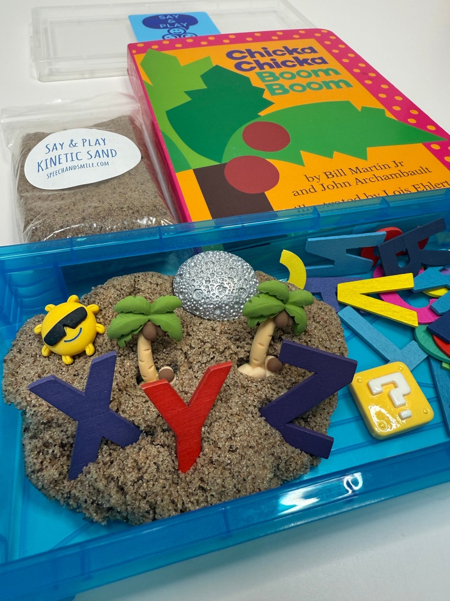 Chicka Chicka Boom Boom Story Objects Learn the Alphabet - Preschool Activty Mini Objects - Speech and Smile