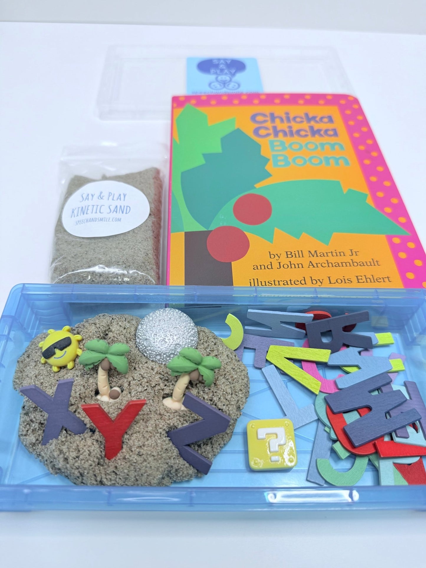 Chicka Chicka Boom Boom Story Objects Learn the Alphabet - Preschool Activty Mini Objects - Speech and Smile