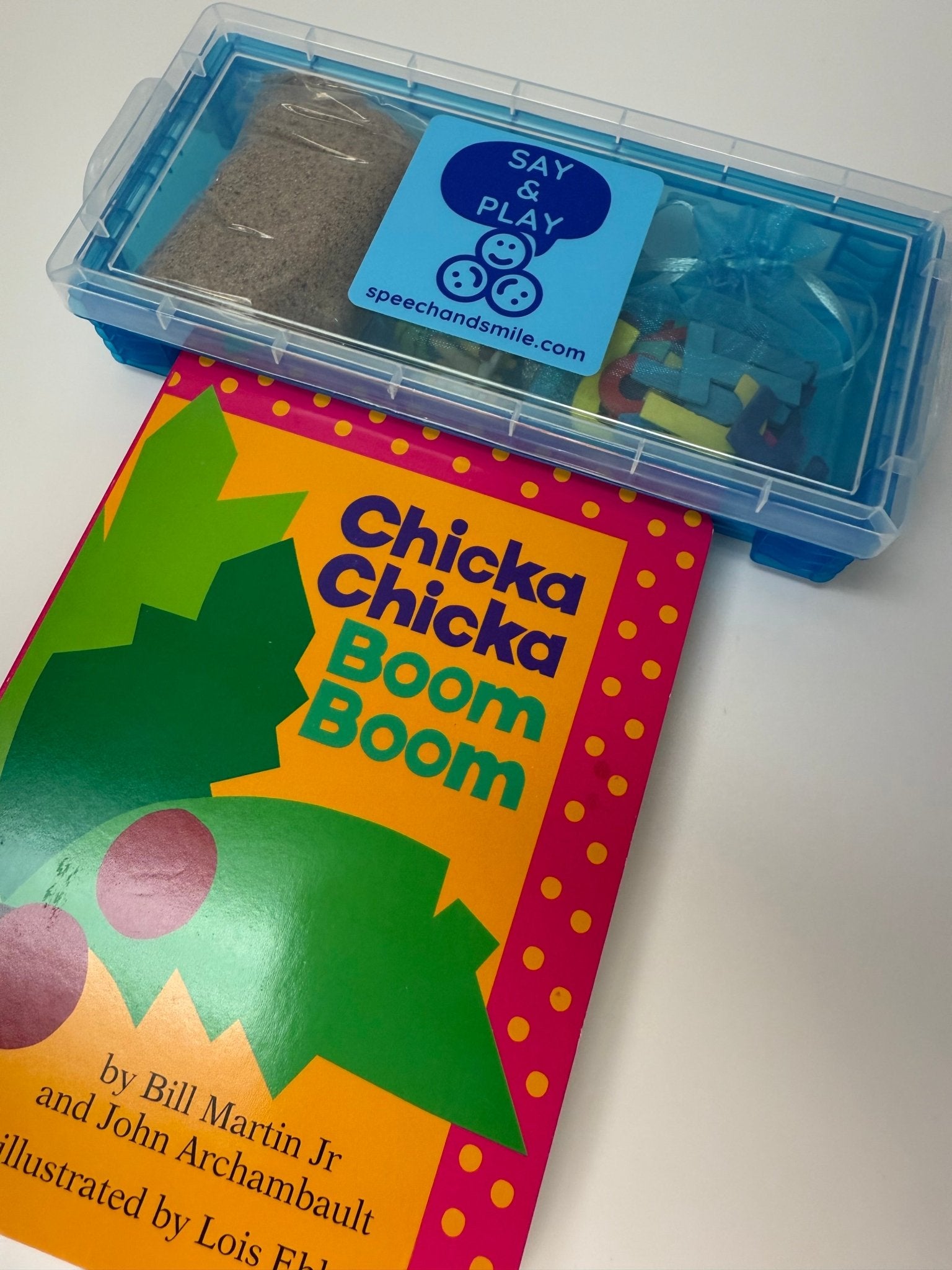 Chicka Chicka Boom Boom Story Objects Learn the Alphabet - Preschool Activty Mini Objects - Speech and Smile