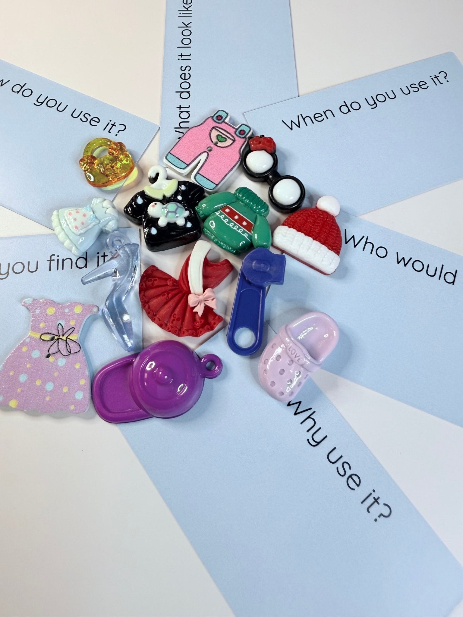 Clothing Theme Mini Objects Speech Therapy Minis Objects Language Task Box - Speech and Smile