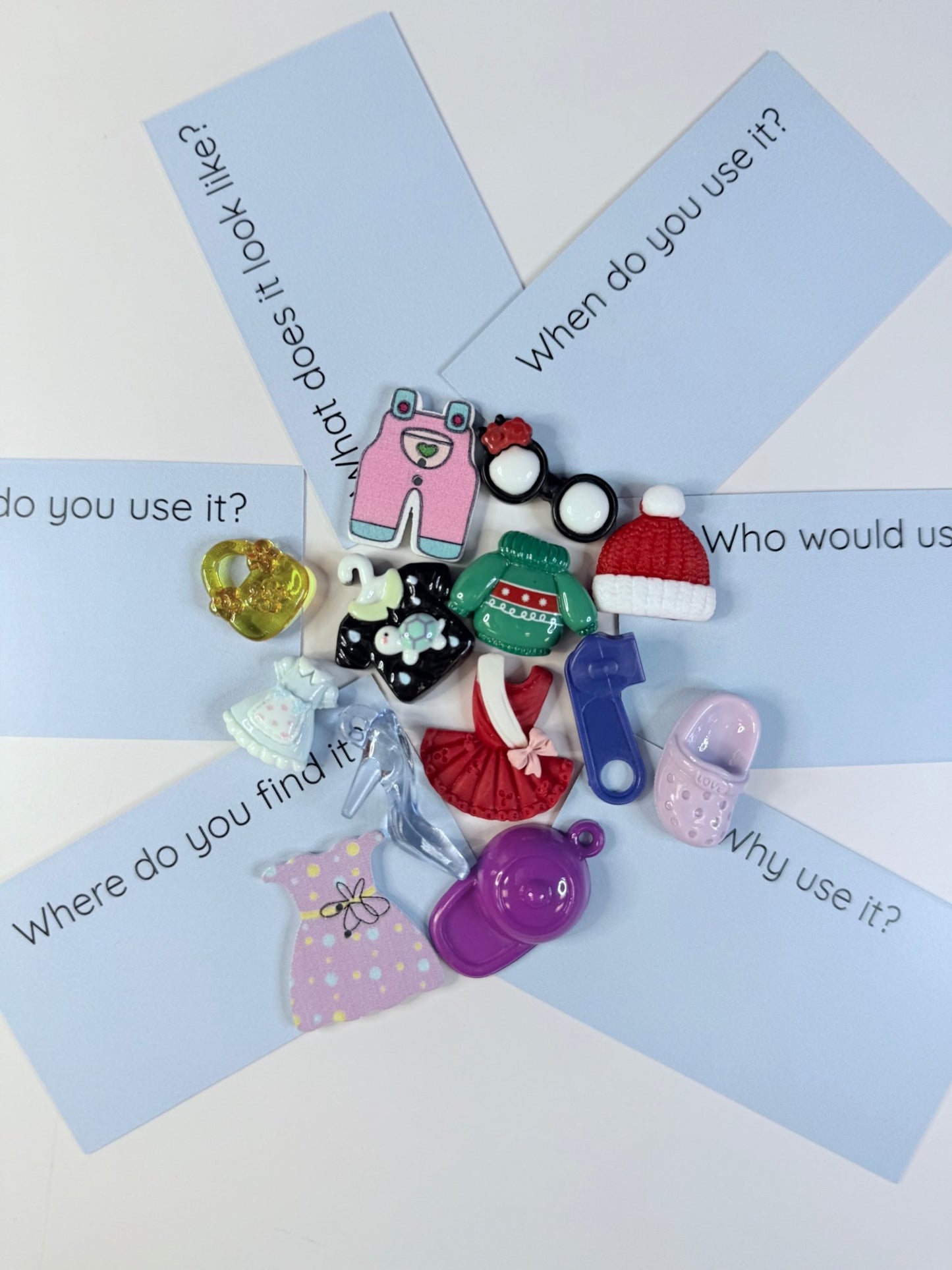 Clothing Theme Mini Objects Speech Therapy Minis Objects Language Task Box - Speech and Smile