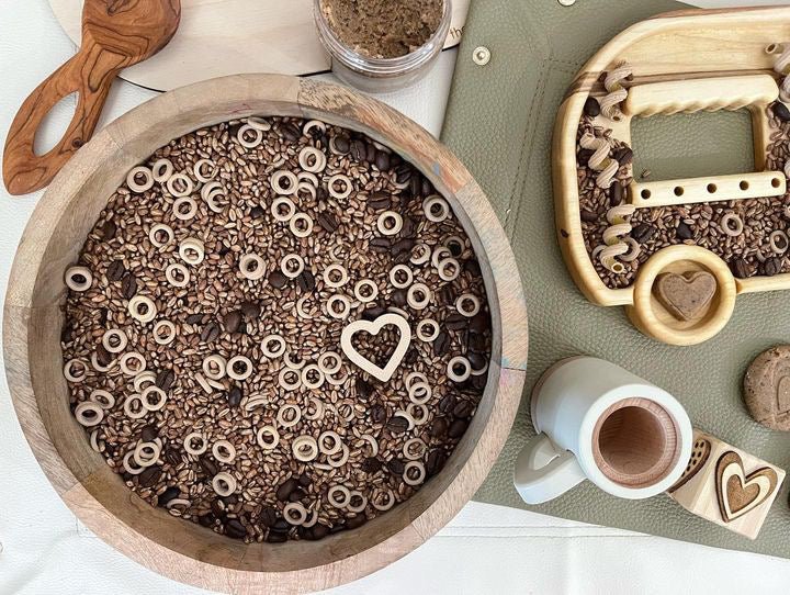 Coffee Coffee Coffee Sensory Bin Filler