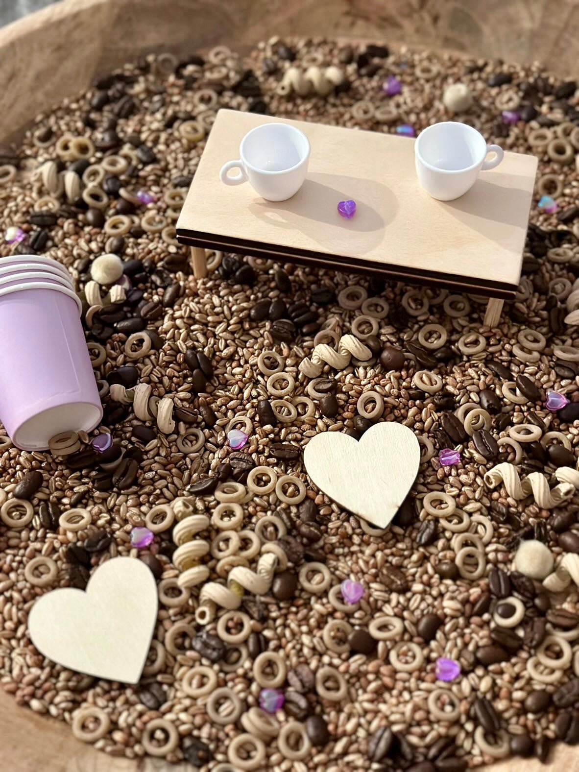 Coffee Coffee Coffee Sensory Bin Filler